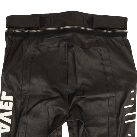UNRAVEL PROJECT Black Leather Logo Skinny Pants Size 30 $2450 - Picture 4 of 4